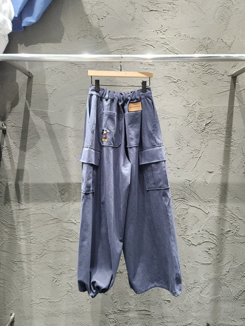 BLACK RIBBON-A韓國直郵女士新款休閑人氣休閑褲工裝褲BLACK RIBBON-A休閑褲