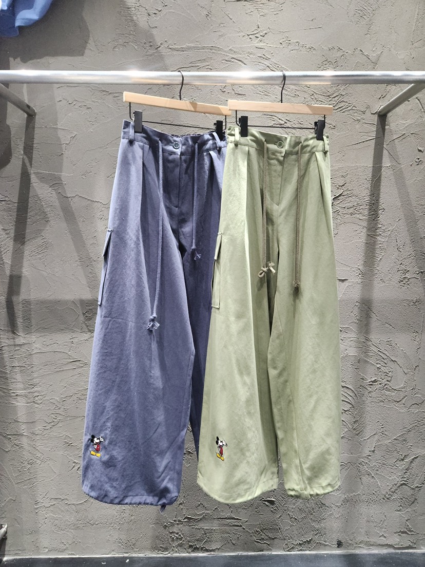 BLACK RIBBON-A韓國直郵女士新款休閑人氣休閑褲工裝褲BLACK RIBBON-A休閑褲