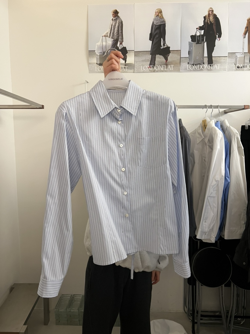 LONDON FLAT韓國代購女裝新品休閑職業真品襯衫蕾絲衫修身LONDON FLAT襯衫/蕾絲衫圖色2