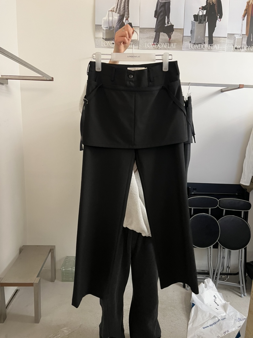 LONDON FLAT韓國直郵女士新款休閑時尚職業熱賣人氣裙褲LONDON FLAT裙褲圖色2