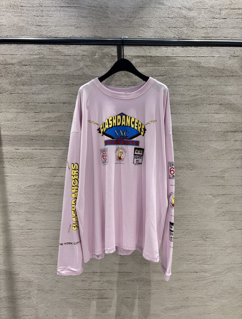 SUGAR CASE東大門直郵女士新款休閑26春夏熱賣時尚長袖T恤SUGAR CASE長袖T恤圖色2