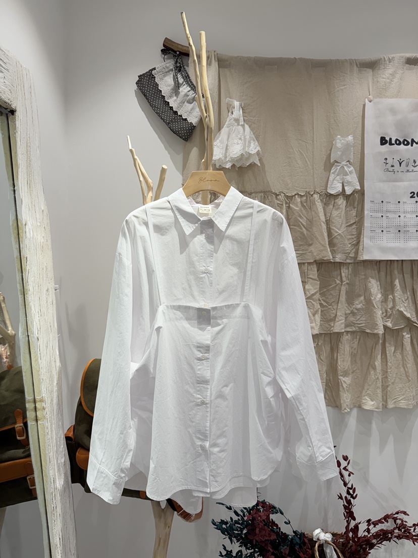 BLOOM東大門實拍女士新品熱賣時尚推薦26春夏休閑襯衫蕾絲衫BLOOM-S襯衫/蕾絲衫圖色1