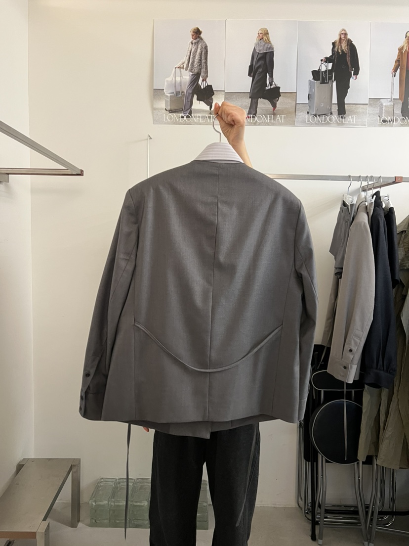 LONDON FLAT韓國直郵女裝新款休閑職業推薦熱賣夾克含腰繩LONDON FLAT夾克