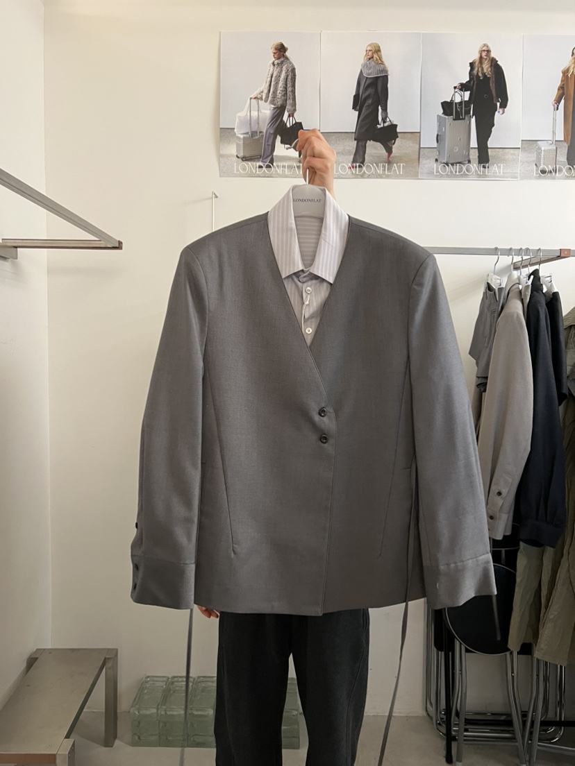 LONDON FLAT韓國直郵女裝新款休閑職業推薦熱賣夾克含腰繩LONDON FLAT夾克圖色1