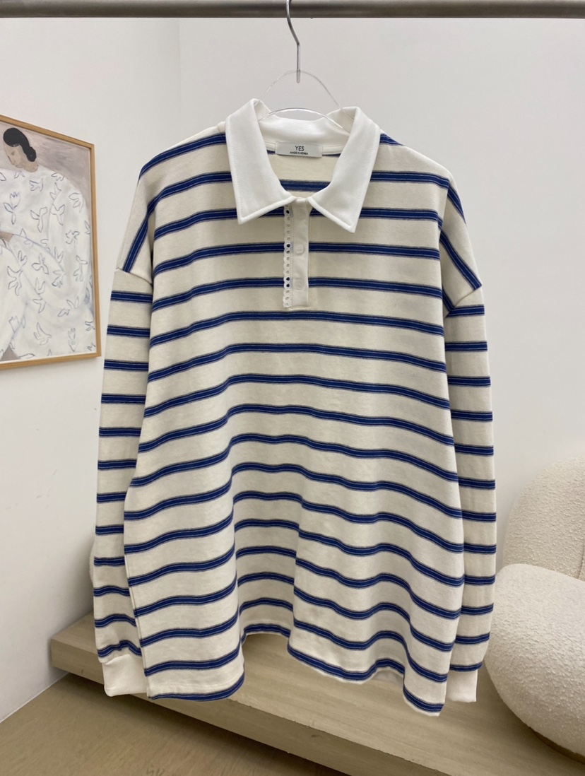 YES東大門直郵女士新款推薦26春夏時尚熱賣休閑真品長袖T恤YES長袖T恤圖色1