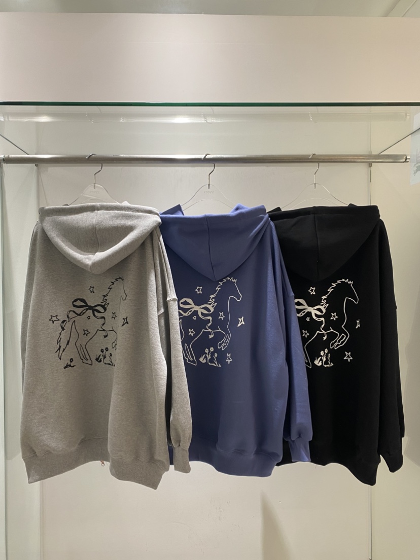 YES東大門代購女士新品26春夏休閑時尚職業真品衛衣拉鏈連帽YES衛衣