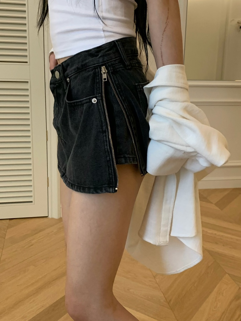 VIRKIN東大門代購女士新品推薦休閑人氣時尚熱賣裙褲拉鏈VIRKIN裙褲