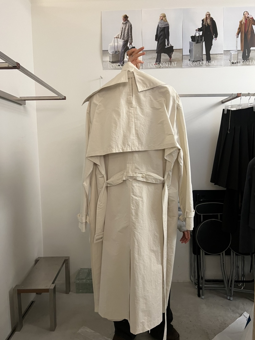 LONDON FLAT韓國直郵女士新款26春夏休閑長款風衣含腰帶LONDON FLAT長款風衣圖色1