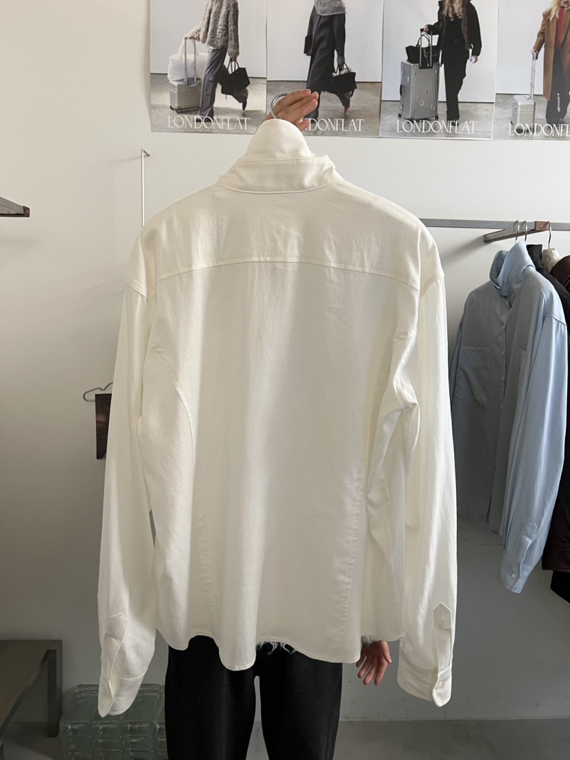 LONDON FLAT韓國直郵女裝新款職業推薦人氣襯衫蕾絲衫紐扣LONDON FLAT襯衫/蕾絲衫