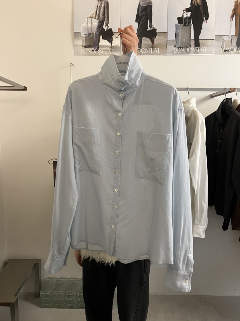 LONDON FLAT韓國直郵女裝新款職業推薦人氣襯衫蕾絲衫紐扣LONDON FLAT襯衫/蕾絲衫圖色2
