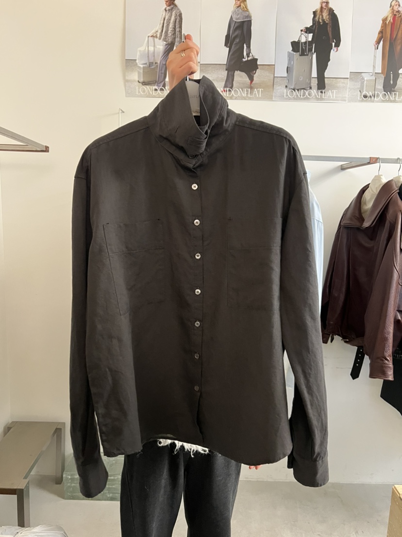 LONDON FLAT韓國直郵女裝新款職業推薦人氣襯衫蕾絲衫紐扣LONDON FLAT襯衫/蕾絲衫圖色3