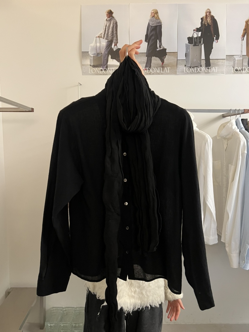 LONDON FLAT東大門實拍女士新款推薦真品襯衫蕾絲衫含圍巾LONDON FLAT襯衫/蕾絲衫圖色2