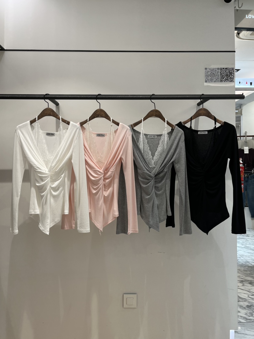 LOVE PULL東大門實拍女士新款推薦職業26春夏真品長袖T恤LOVE PULL長袖T恤