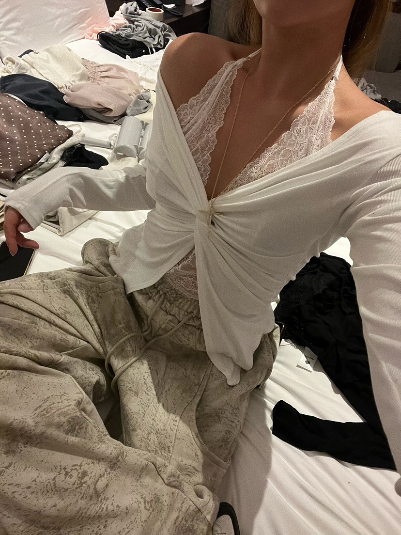 LOVE PULL東大門實拍女士新款推薦職業26春夏真品長袖T恤LOVE PULL長袖T恤