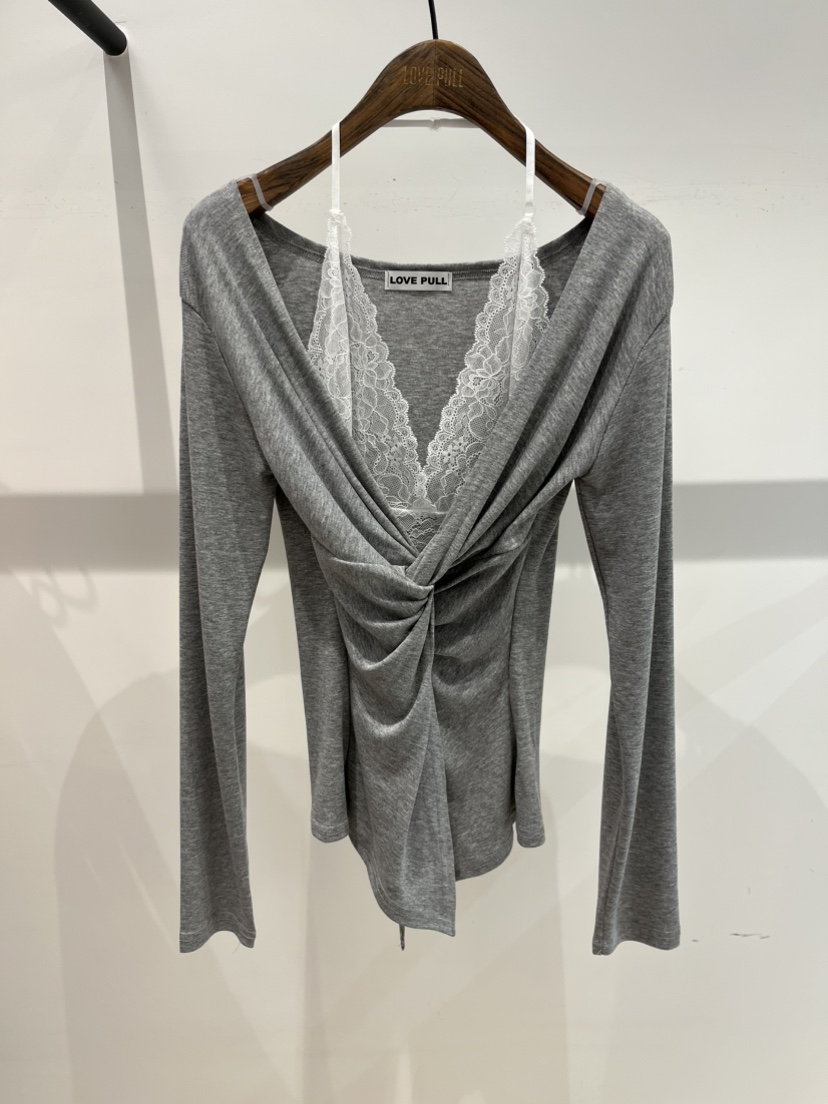 LOVE PULL東大門實拍女士新款推薦職業26春夏真品長袖T恤LOVE PULL長袖T恤圖色2