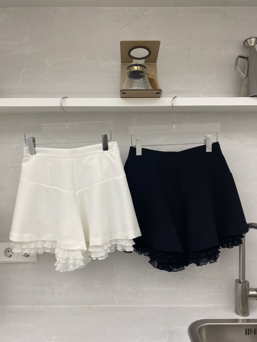 YES東大門代購女裝新品休閑人氣時尚職業真品推薦短褲褶裥YES短褲