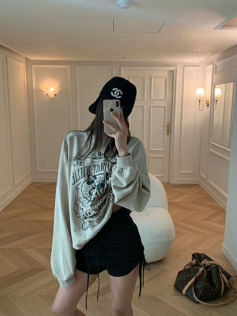 VIRKIN東大門代購女士新款人氣真品休閑熱賣推薦衛衣復古VIRKIN衛衣