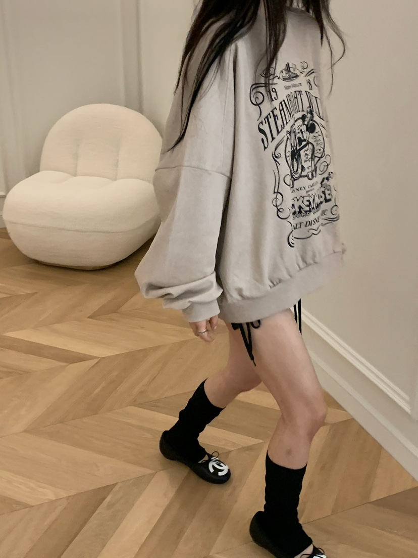 VIRKIN東大門代購女士新款人氣真品休閑熱賣推薦衛衣復古VIRKIN衛衣