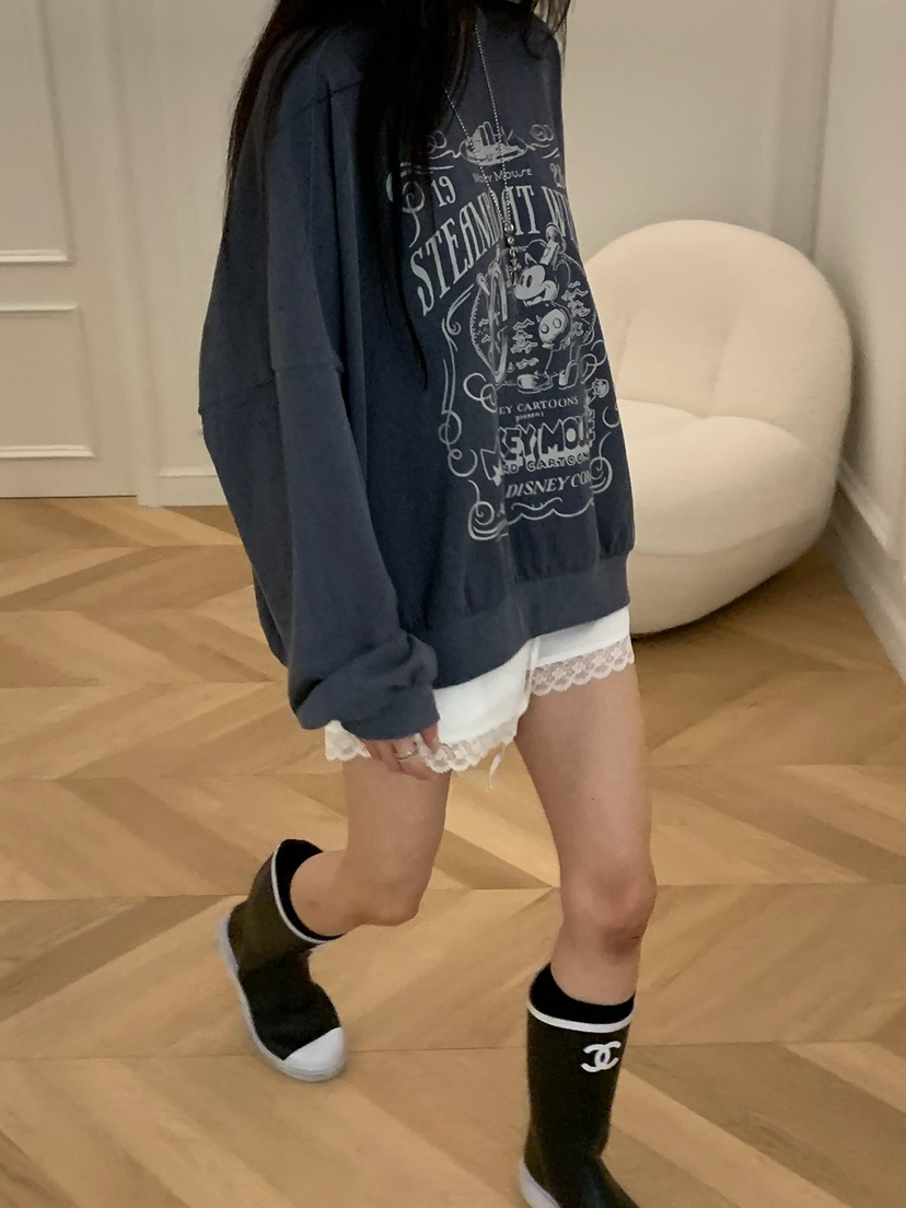 VIRKIN東大門代購女士新款人氣真品休閑熱賣推薦衛衣復古VIRKIN衛衣