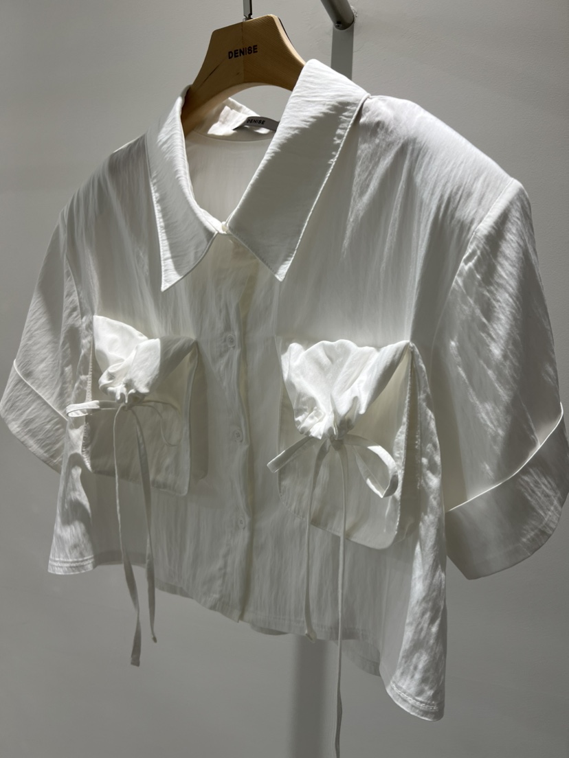 DENISE東大門代購女裝新款熱賣推薦時尚人氣襯衫蕾絲衫口袋DENISE襯衫/蕾絲衫