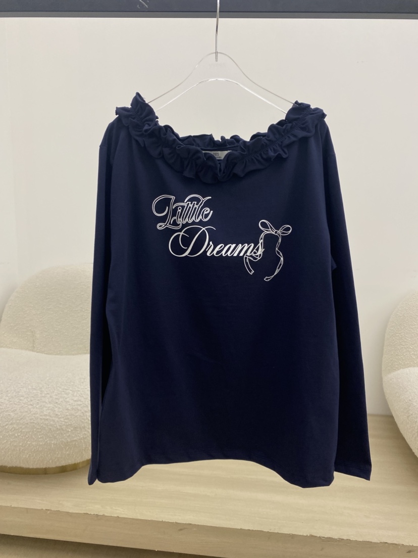 YES東大門實拍女士新品人氣真品熱賣職業時尚推薦長袖T恤YES長袖T恤圖色2