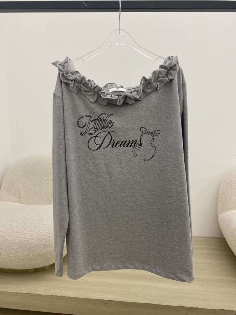 YES東大門實拍女士新品人氣真品熱賣職業時尚推薦長袖T恤YES長袖T恤圖色3