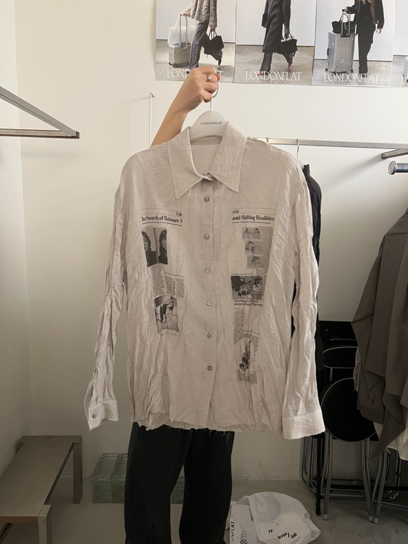 LONDON FLAT韓國代購女裝新品休閑26春夏職業襯衫蕾絲衫LONDON FLAT襯衫/蕾絲衫圖色2