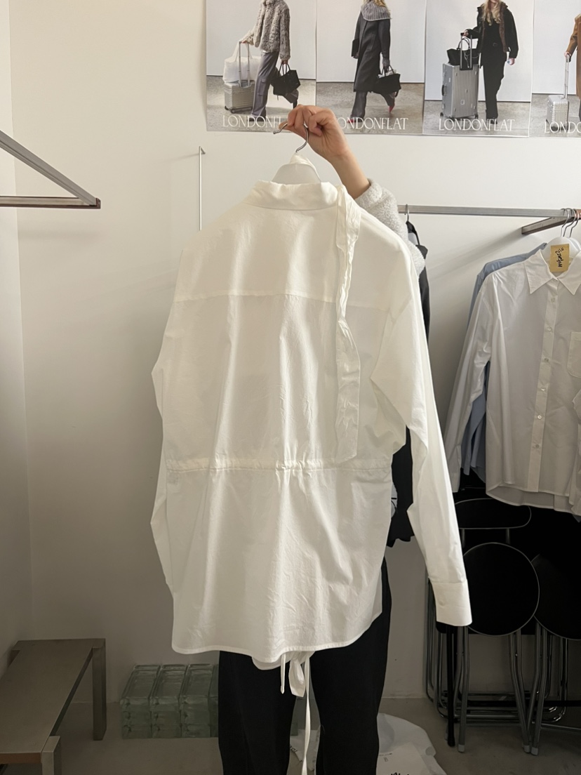 LONDON FLAT東大門實拍女裝新款休閑真品襯衫蕾絲衫含脖帶LONDON FLAT襯衫/蕾絲衫