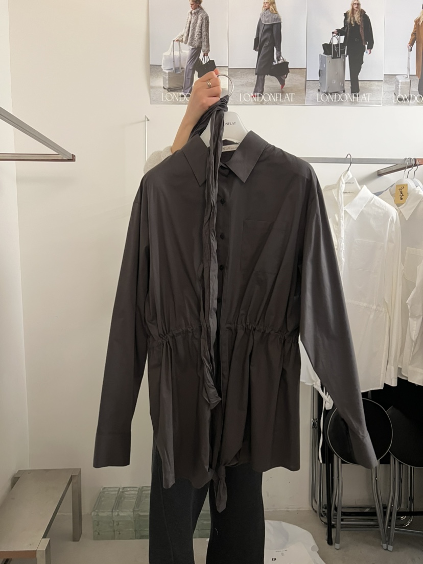 LONDON FLAT東大門實拍女裝新款休閑真品襯衫蕾絲衫含脖帶LONDON FLAT襯衫/蕾絲衫圖色2