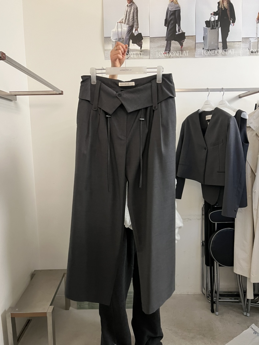 LONDON FLAT韓國代購女裝新款26春夏人氣職業休閑休閑褲LONDON FLAT休閑褲圖色1
