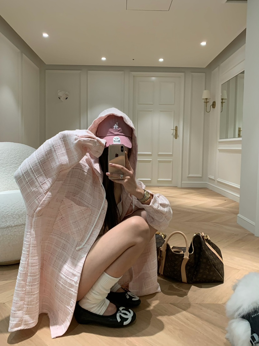 VIRKIN韓國直郵女士新款真品推薦人氣時尚襯衫蕾絲衫粗花呢VIRKIN襯衫/蕾絲衫