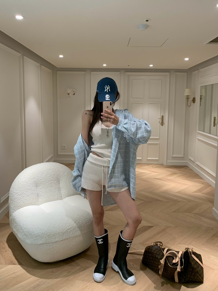 VIRKIN韓國直郵女士新款真品推薦人氣時尚襯衫蕾絲衫粗花呢VIRKIN襯衫/蕾絲衫