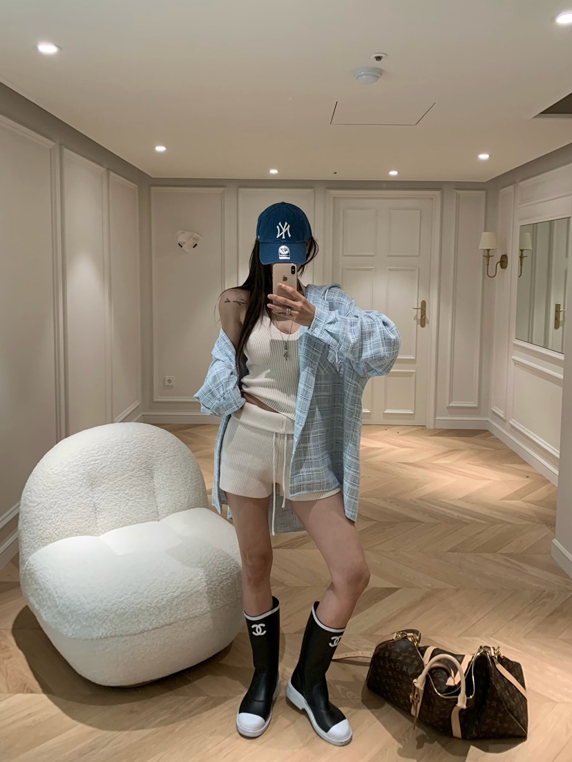 VIRKIN韓國直郵女士新款真品推薦人氣時尚襯衫蕾絲衫粗花呢VIRKIN襯衫/蕾絲衫