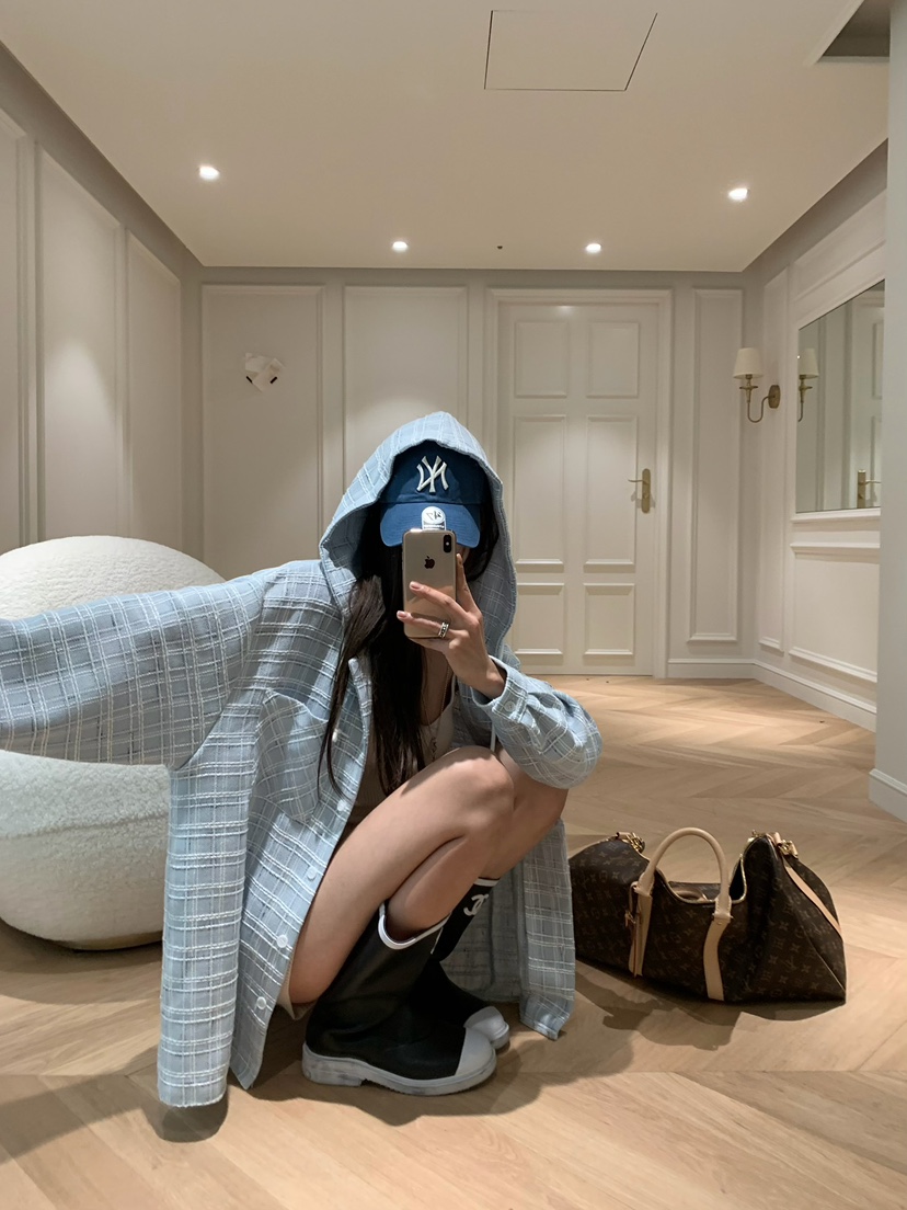 VIRKIN韓國直郵女士新款真品推薦人氣時尚襯衫蕾絲衫粗花呢VIRKIN襯衫/蕾絲衫圖色1