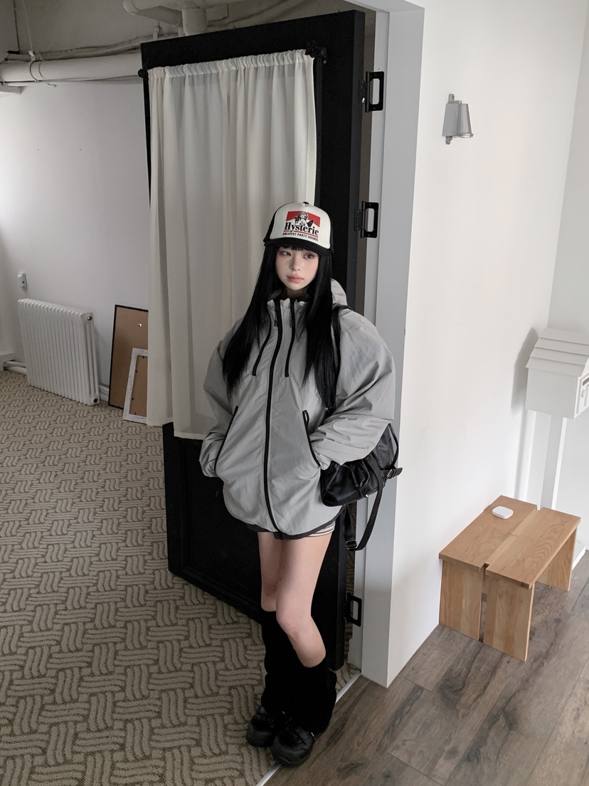 OURWAVE/OUR ROOM韓國直郵女裝新款人氣真品時尚夾克拉鏈Our Wave/Our Room夾克