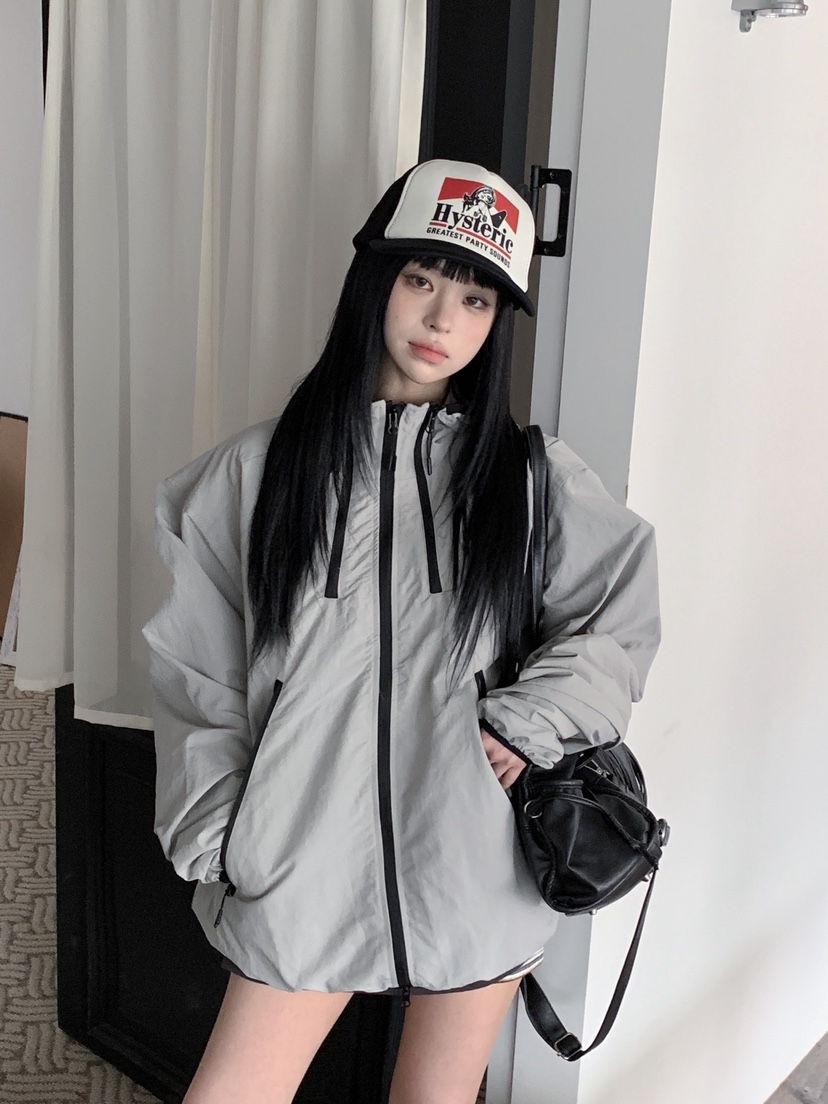 OURWAVE/OUR ROOM韓國直郵女裝新款人氣真品時尚夾克拉鏈Our Wave/Our Room夾克