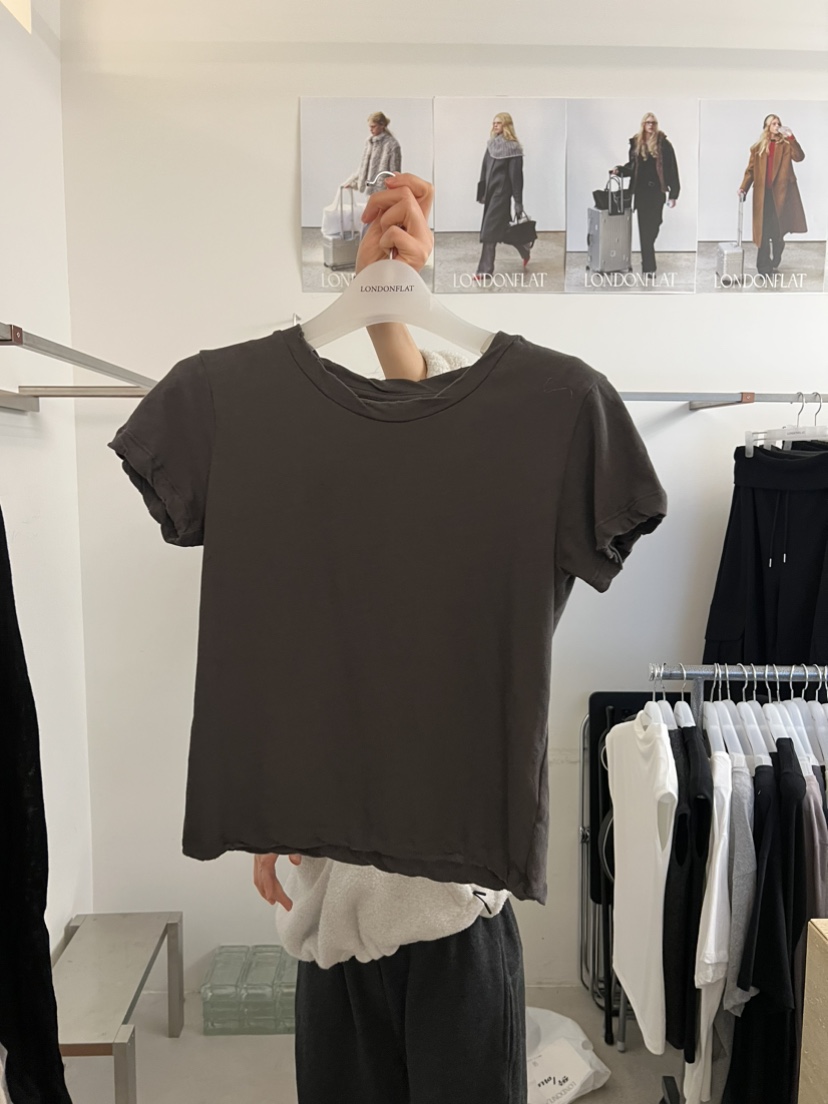 LONDON FLAT韓國代購女士新品人氣時尚職業休閑真品T恤復古LONDON FLATT恤圖色3