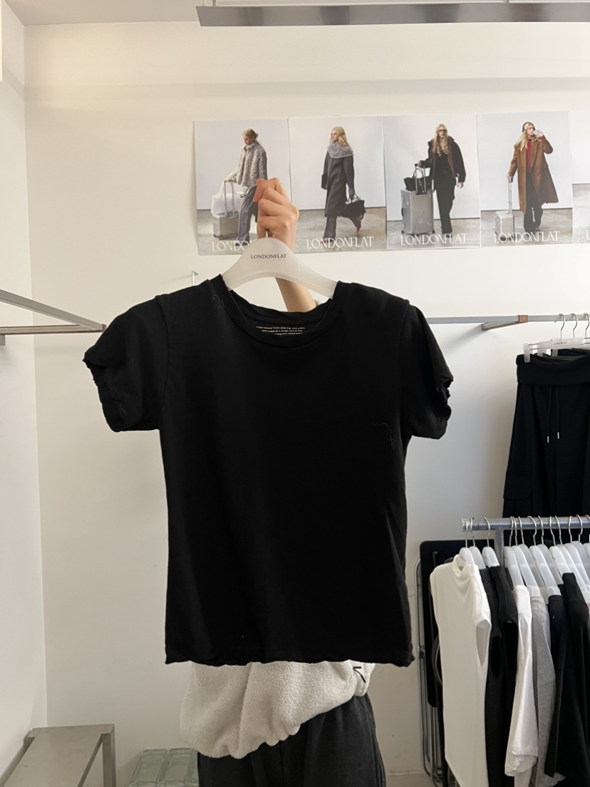 LONDON FLAT韓國代購女士新品人氣時尚職業休閑真品T恤復古LONDON FLATT恤圖色4