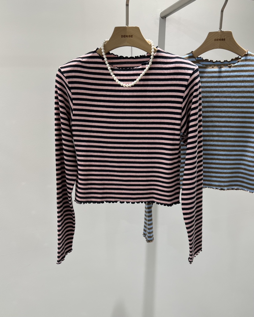 DENISE東大門實拍女裝新品推薦人氣26春夏熱賣休閑長袖T恤DENISE長袖T恤圖色1