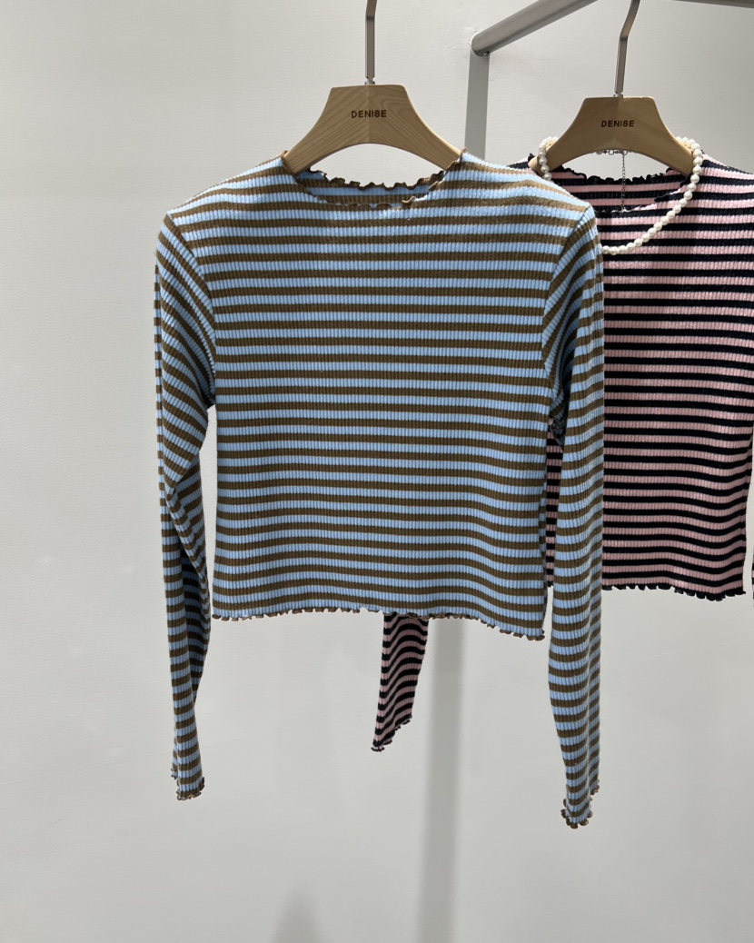 DENISE東大門實拍女裝新品推薦人氣26春夏熱賣休閑長袖T恤DENISE長袖T恤圖色2