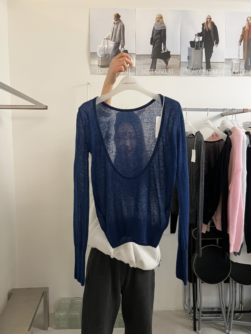 LONDON FLAT韓國代購女士新款職業真品時尚休閑針織衫圓領LONDON FLAT針織衫圖色2