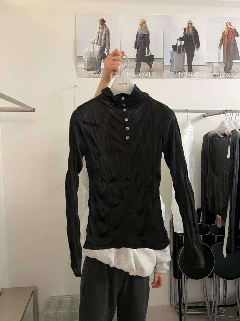 LONDON FLAT韓國直郵女士新款時尚熱賣真品26春夏長袖T恤LONDON FLAT長袖T恤圖色2