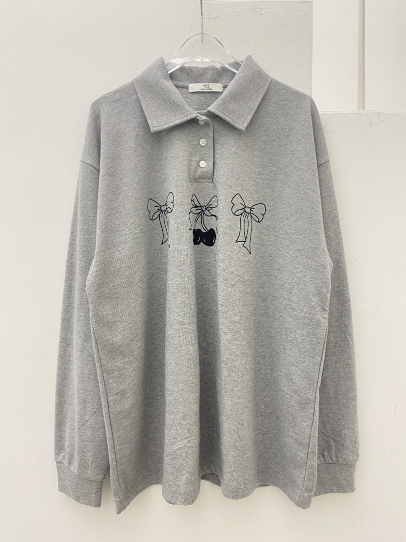 YES韓國代購女裝新款職業人氣熱賣休閑26春夏真品長袖T恤YES長袖T恤圖色2