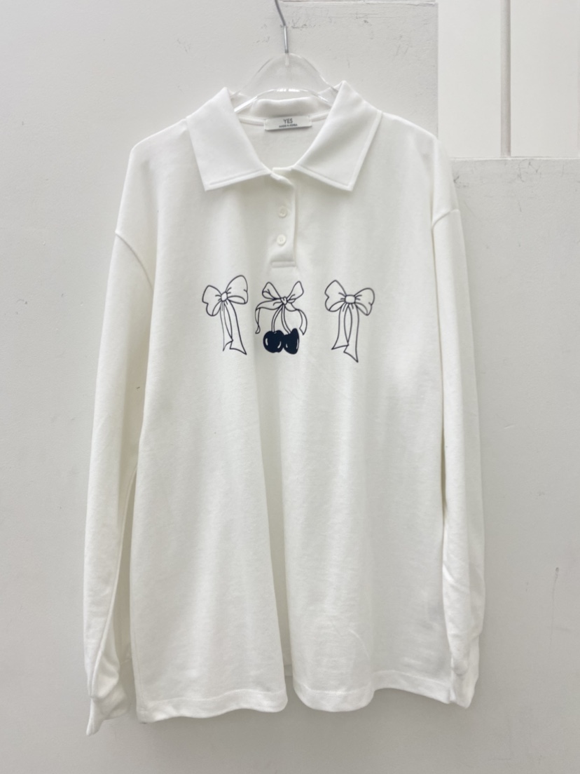 YES韓國代購女裝新款職業人氣熱賣休閑26春夏真品長袖T恤YES長袖T恤圖色3