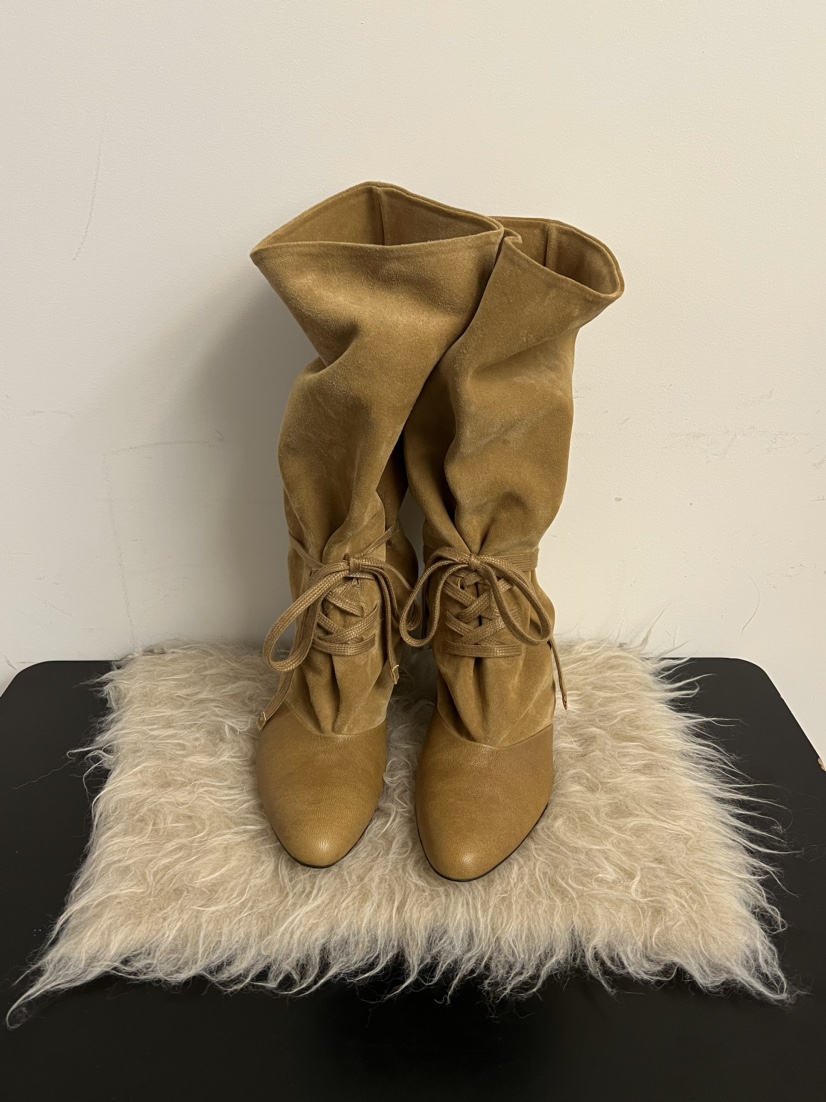 LONDON FLAT韓國代購女裝新款休閑26春夏靴子絨面革中筒LONDON FLAT靴子圖色1