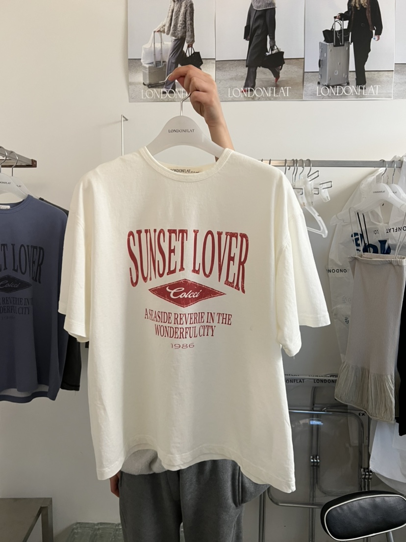 LONDON FLAT韓國代購女士新款真品休閑人氣職業時尚熱賣T恤LONDON FLATT恤圖色1