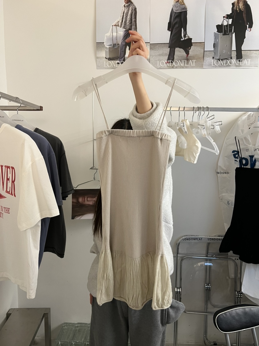 LONDON FLAT東大門實拍女裝新款職業真品休閑連衣裙荷葉邊LONDON FLAT連衣裙圖色1
