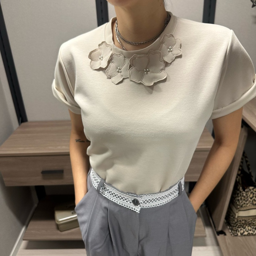 SOUIT東大門代購女裝新款職業熱賣休閑真品26春夏人氣T恤SOUIT by mabel-LT恤圖色1