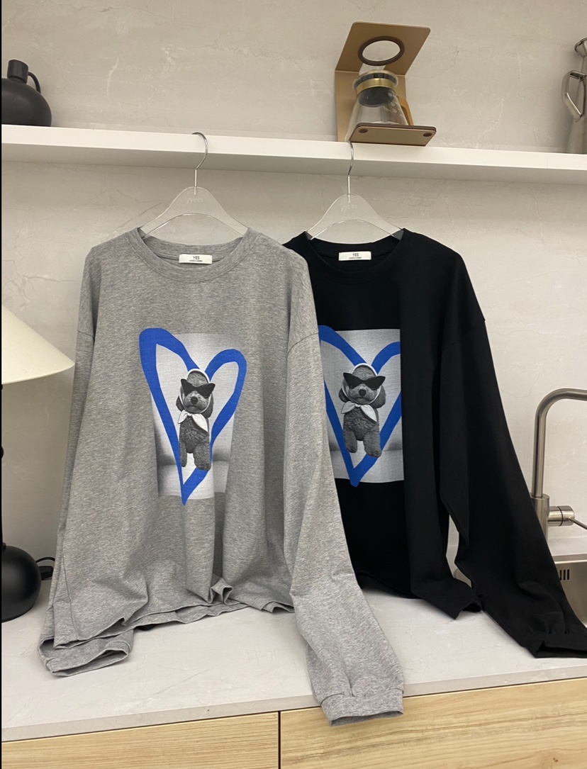 YES東大門直郵女裝新款時尚休閑推薦熱賣26春夏職業長袖T恤YES長袖T恤