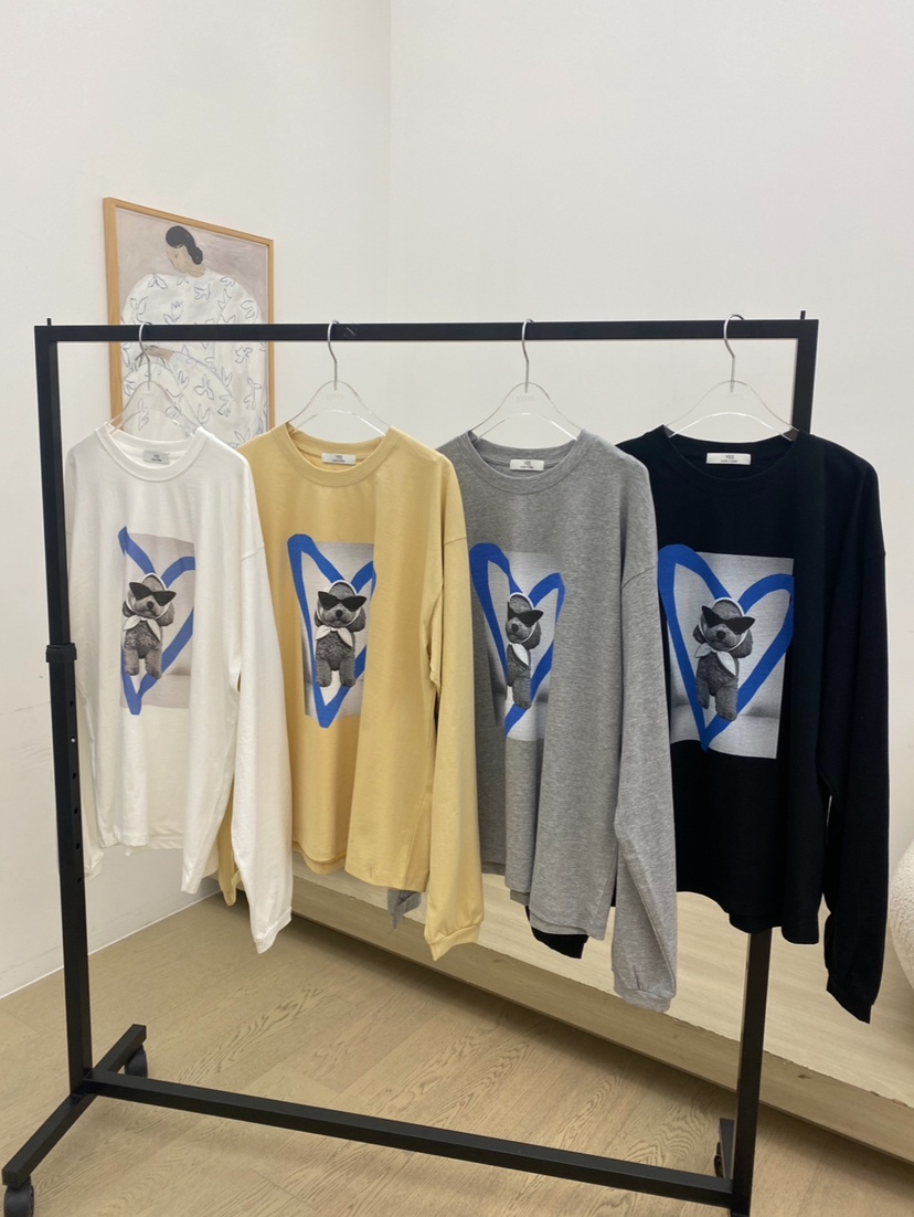 YES東大門直郵女裝新款時尚休閑推薦熱賣26春夏職業長袖T恤YES長袖T恤